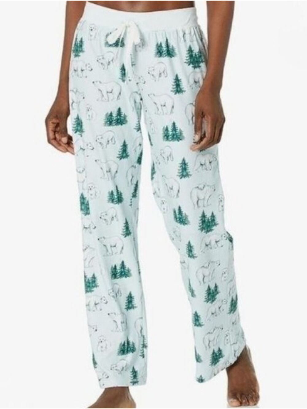 P.J. Salvage Just Chill Jam Polar Bear Lounge Pajama Pants Ice Blue Size Medium